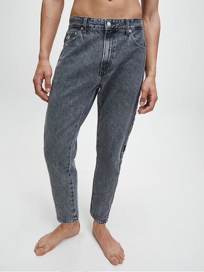 Calvin Klein Ruhák HU284545 | Calvin Klein Side Logo Dad Férfi Farmernadrág Szürke